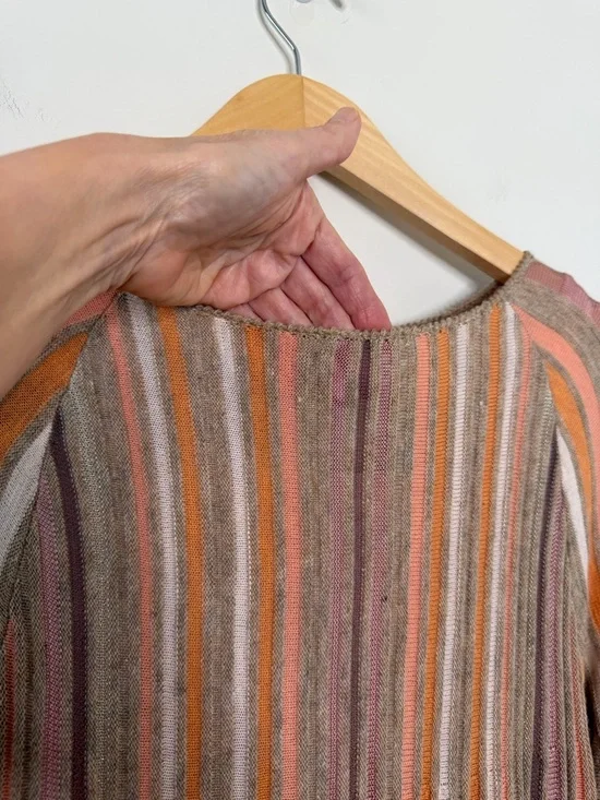 NEW Anthropologie MOTH Nora striped swing cut sweater Alpaca dress, Size XS - Picture 3 of 11